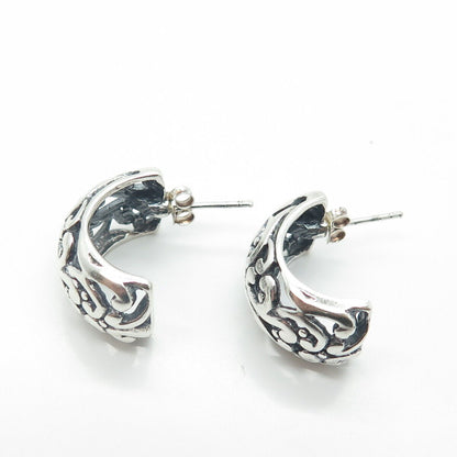 CHAPAL ZENRAY 925 Sterling Silver Ornate Earrings