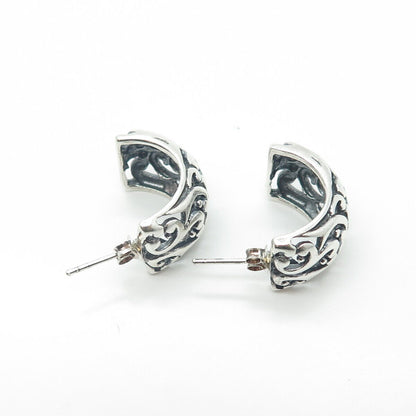 CHAPAL ZENRAY 925 Sterling Silver Ornate Earrings