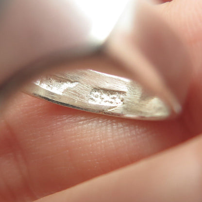 925 Sterling Silver Vintage Modernist Ring Size 5.25