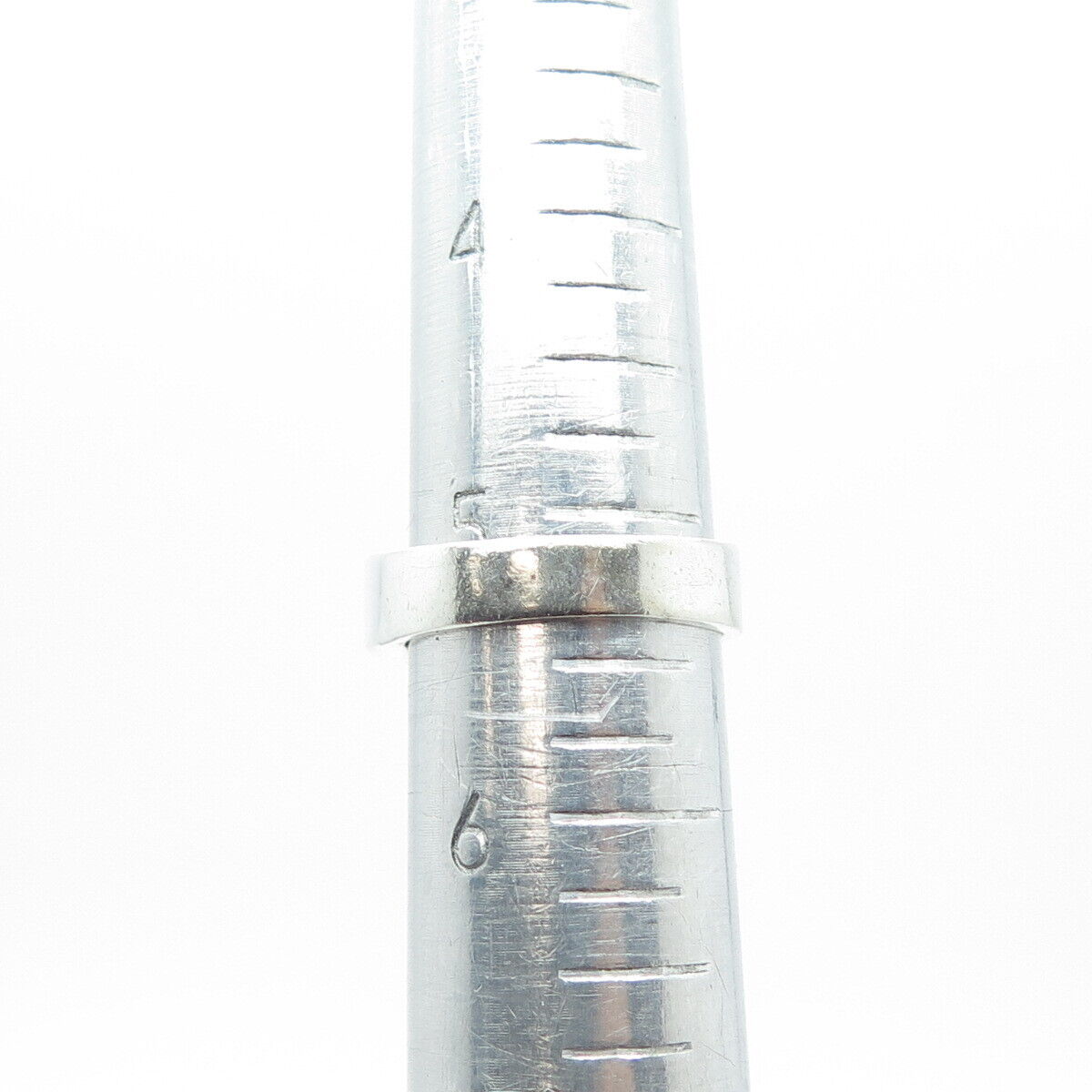 925 Sterling Silver Vintage Modernist Ring Size 5.25