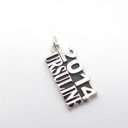 925 Sterling Silver 2014 Ursuline School / Collage / Academy Pendant
