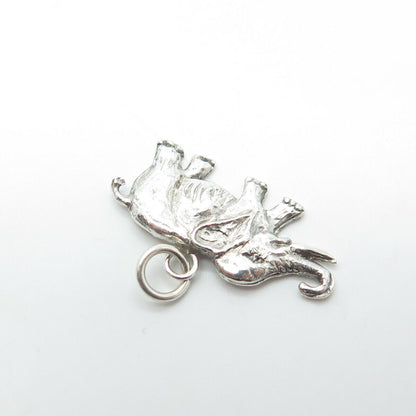 925 Sterling Silver Vintage Elephant Charm Pendant