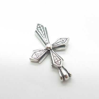 925 Sterling Silver Vintage Cross Religious Charm Pendant