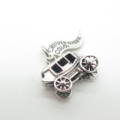 Pacific Jewelry Co 925 Sterling Silver Cripple Creek Carriage Charm Pendant