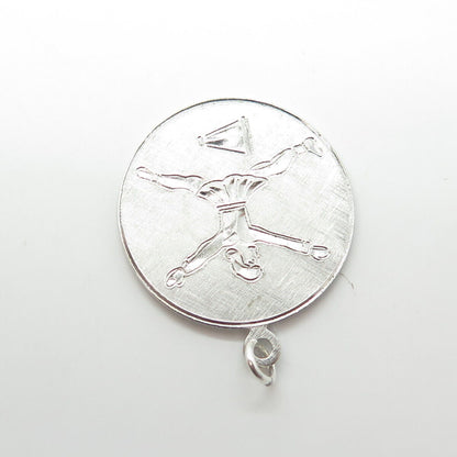 GRIFFITH & SONS CO. 925 Sterling Silver Vintage Figure Skater Charm Pendant