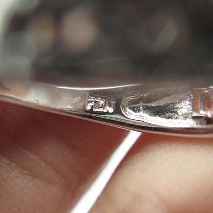 925 Sterling Silver Multi-C Z Heart Ring Size 8