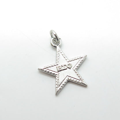 925 Sterling Silver Vintage 1961 Founder's Day Greek Letter Star Charm Pendant