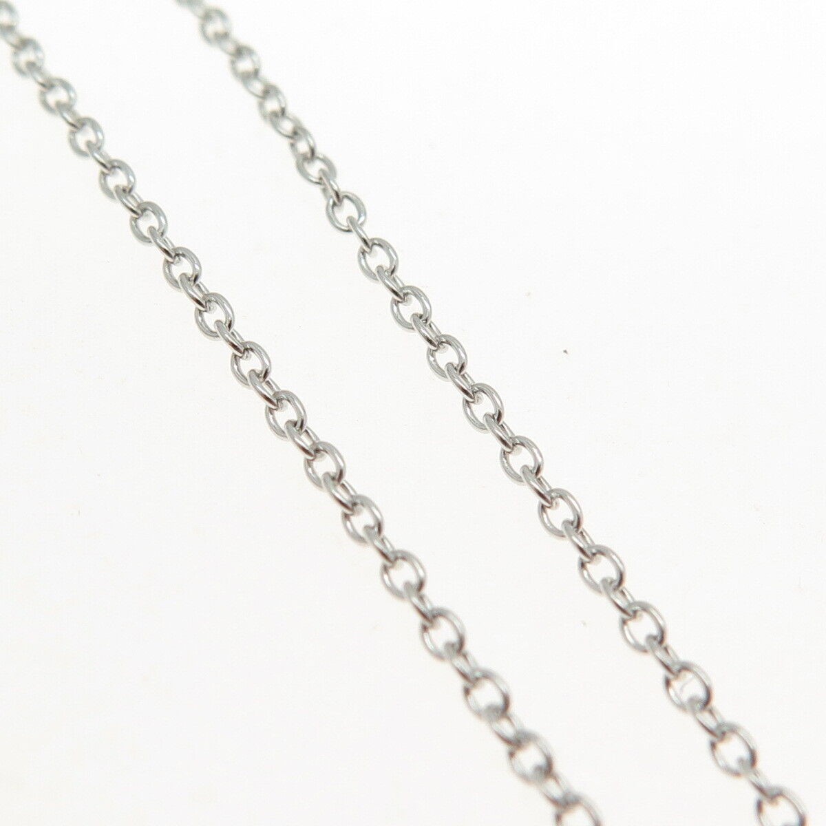 925 Sterling Silver Cable Chain Necklace 18"