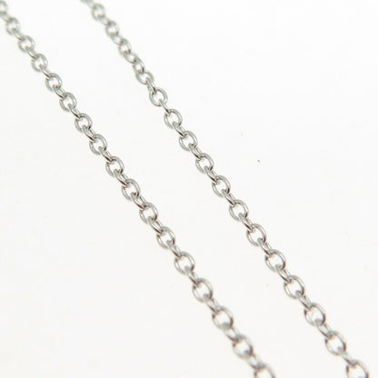 925 Sterling Silver Cable Chain Necklace 18"