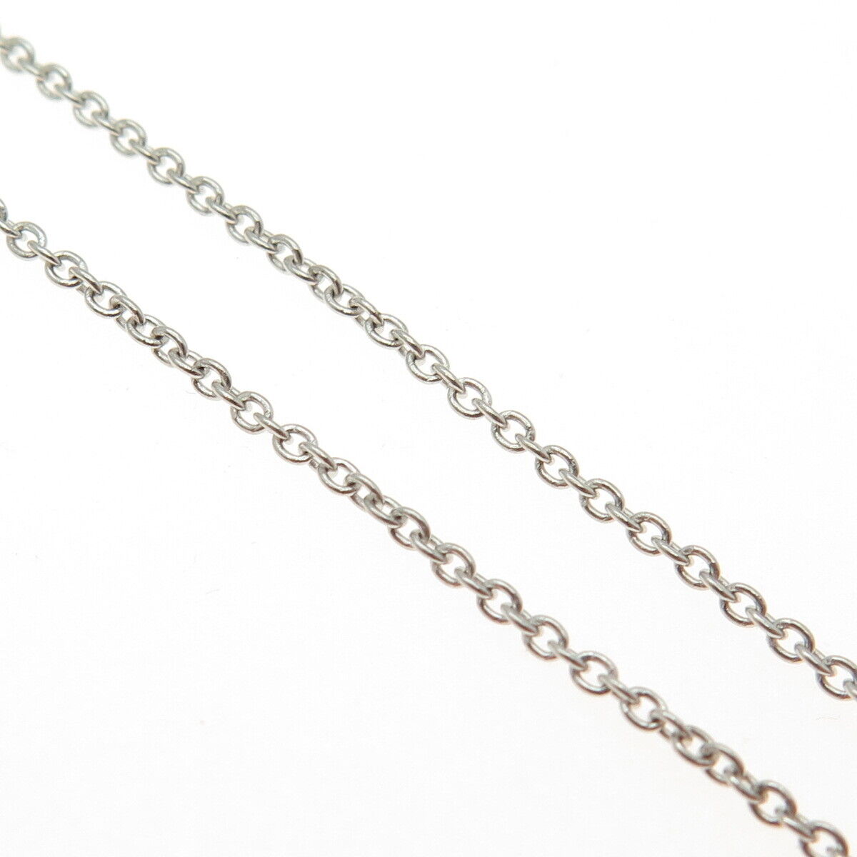 925 Sterling Silver Italy Cable Chain Necklace 16"