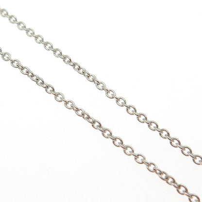 925 Sterling Silver Italy Cable Chain Necklace 16"