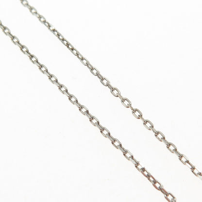 925 Sterling Silver Italy Cable Chain Necklace 18"