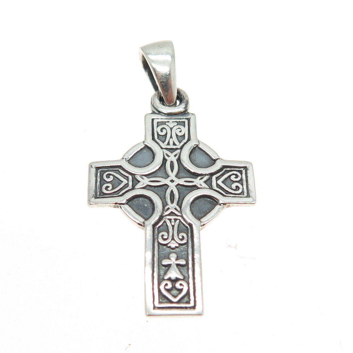 SHANORE 925 Sterling Silver Vintage Celtic Cross Pendant