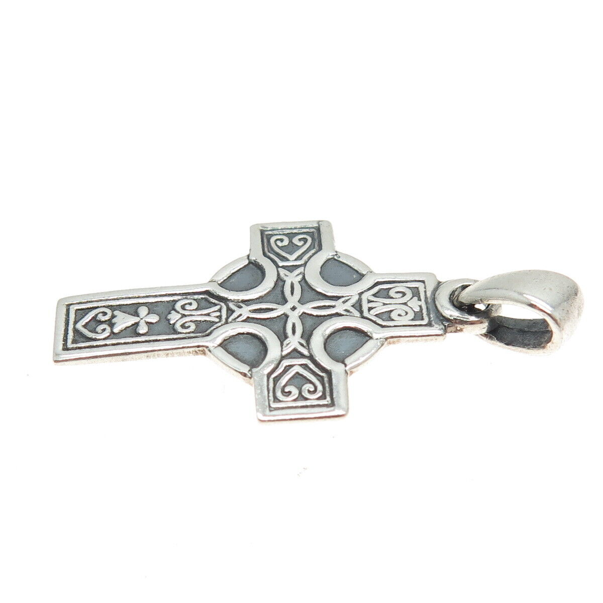 SHANORE 925 Sterling Silver Vintage Celtic Cross Pendant