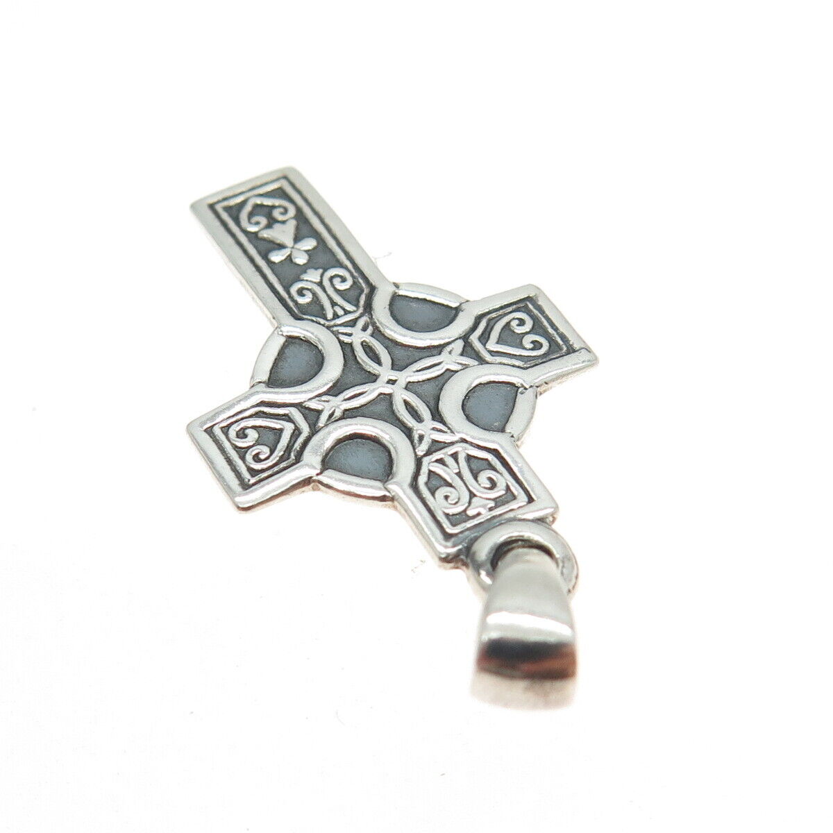 SHANORE 925 Sterling Silver Vintage Celtic Cross Pendant