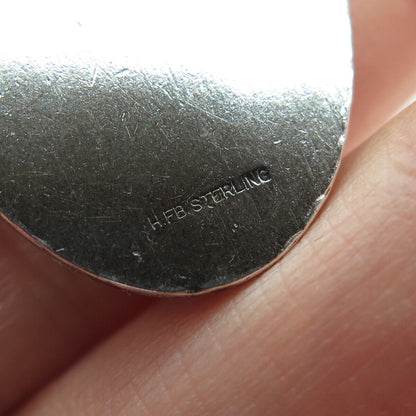 HENRY F BARROWS 925 Sterling Silver Antique St. Christopher Oxidized Pendant