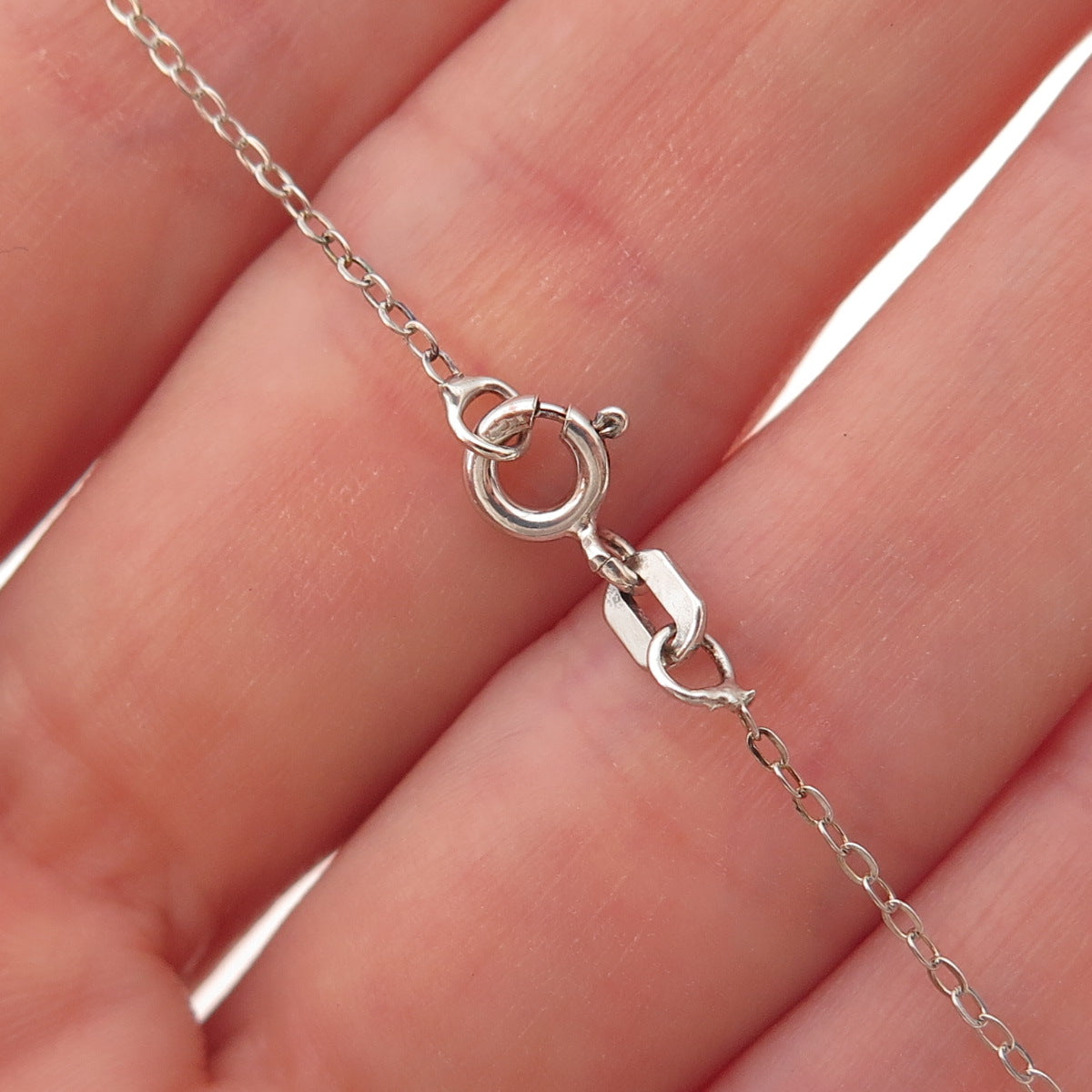 Chuck Clemency 925 Sterling Silver Real Tanzanite White Topaz Chain Necklace 20"