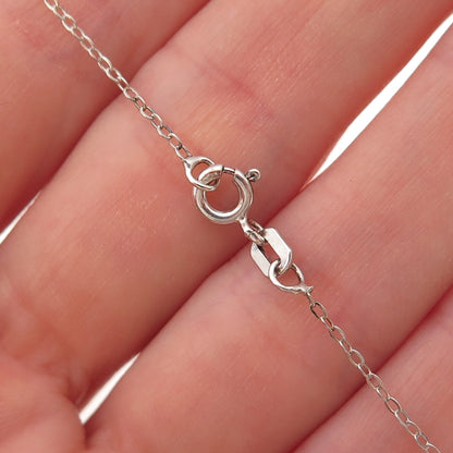 Chuck Clemency 925 Sterling Silver Real Tanzanite White Topaz Chain Necklace 20"
