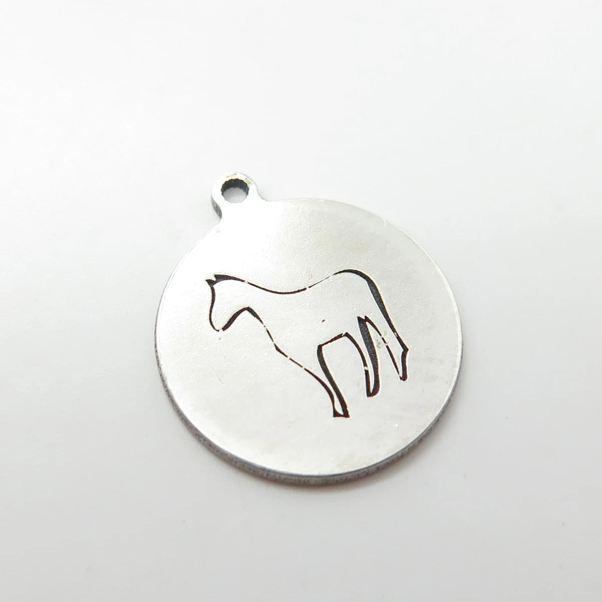 925 Sterling Silver USA Two In Town Horse Charm Pendant
