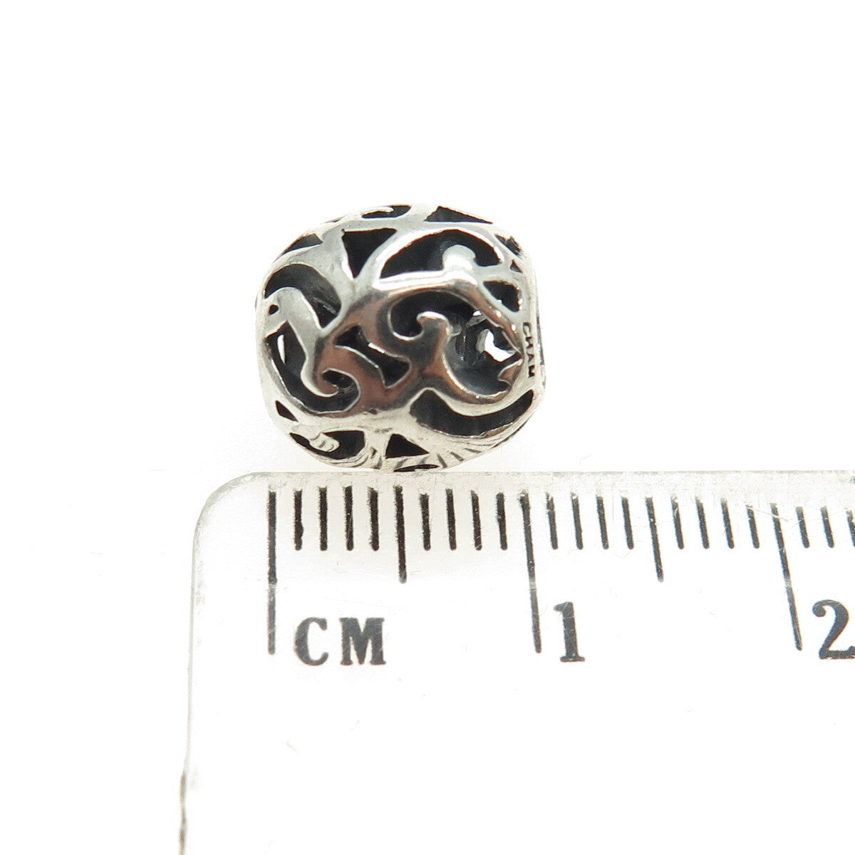 CHAMILIA 925 Sterling Silver Ornate Bead Charm