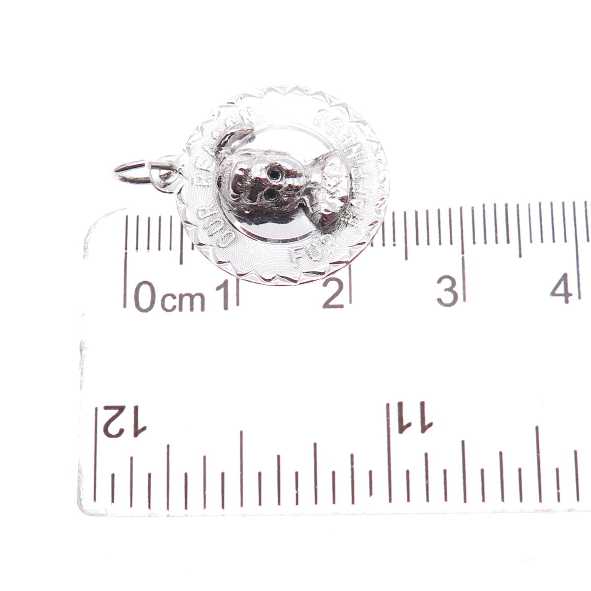 925 Sterling Silver Vintage Our Reason For Happiness Charm Pendant