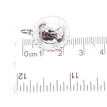 925 Sterling Silver Vintage Our Reason For Happiness Charm Pendant
