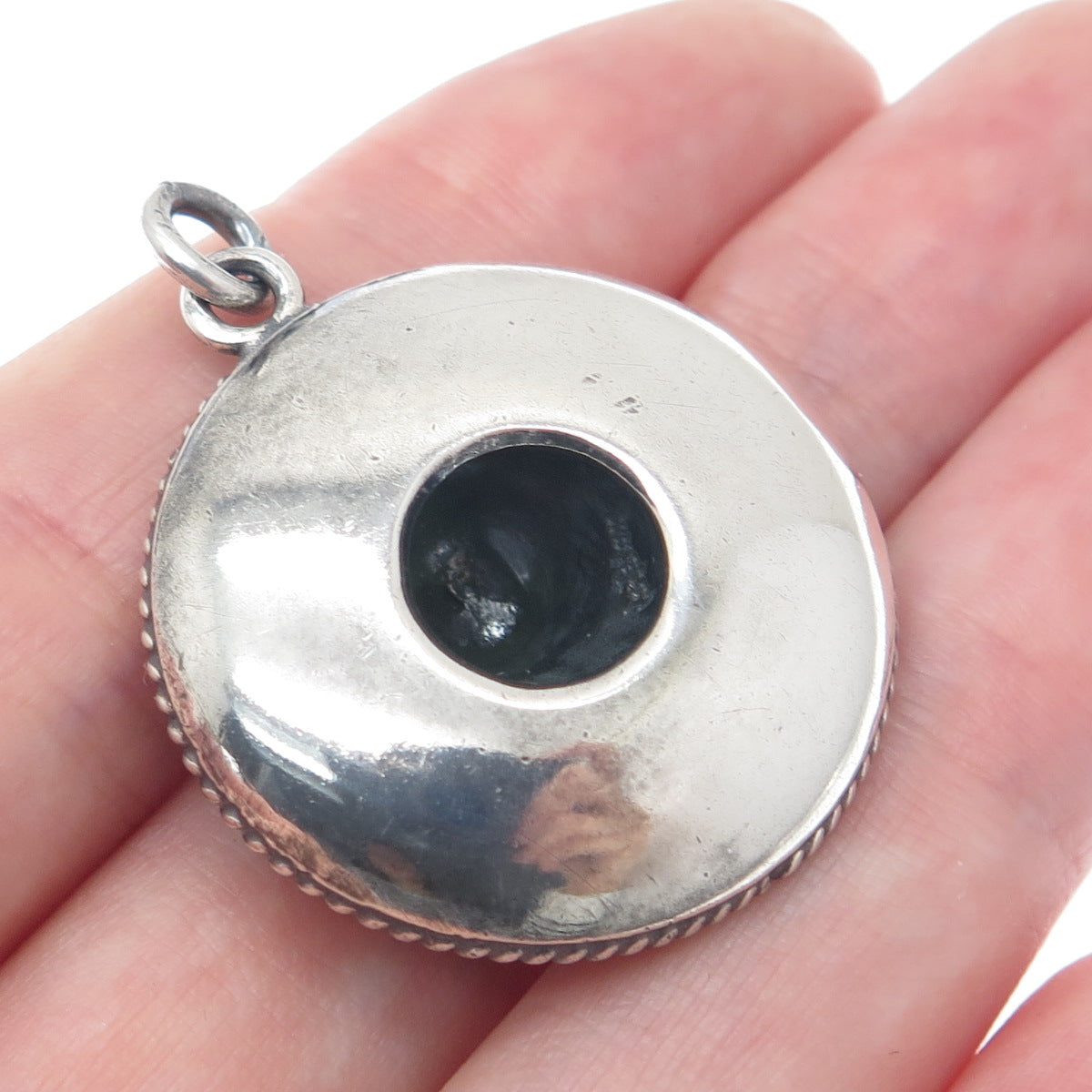 CARTELAN 925 Sterling Silver Vintage Mexico Sombrero Oxidized 3D Charm Pendant