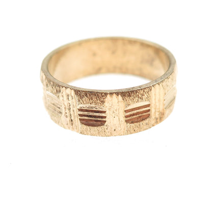 Vargas & Karatclad 18K Gold High Grade Electroplate Antique Art Deco Ring Size 6
