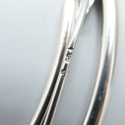 925 Sterling Silver Vintage Modernist Pin Brooch
