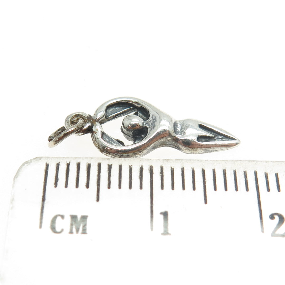 925 Sterling Silver Vintage Fertility Moon Goddess Pendant