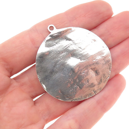 800 Silver Antique Art Deco European Mary Magdalene Medal Pendant