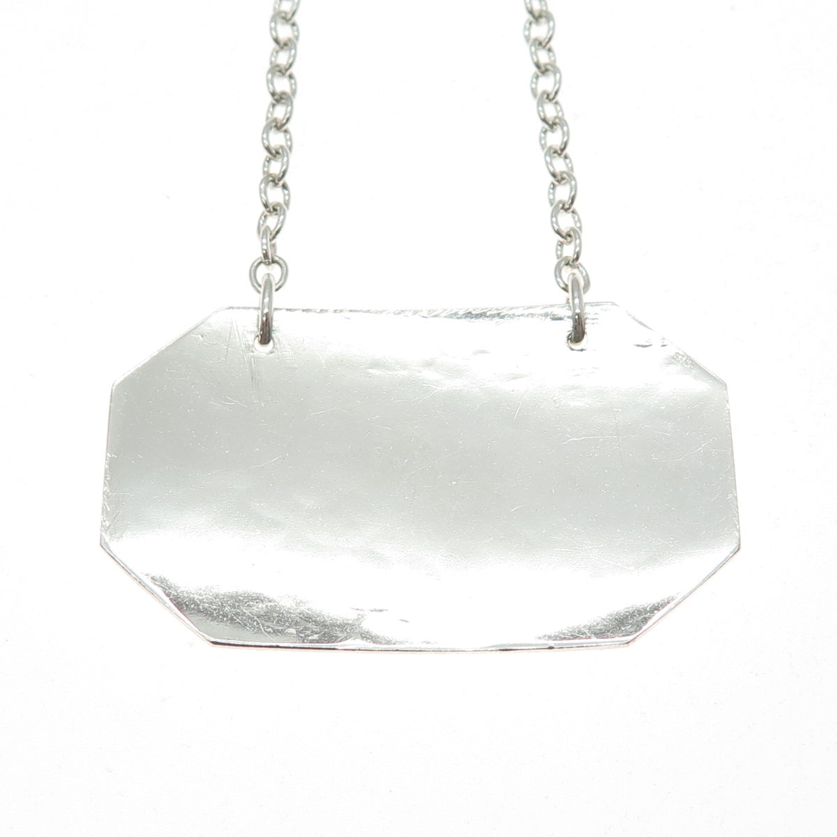 925 Sterling Silver Antique Art Deco Sherry Bottle Tag