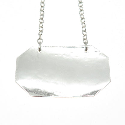 925 Sterling Silver Antique Art Deco Sherry Bottle Tag