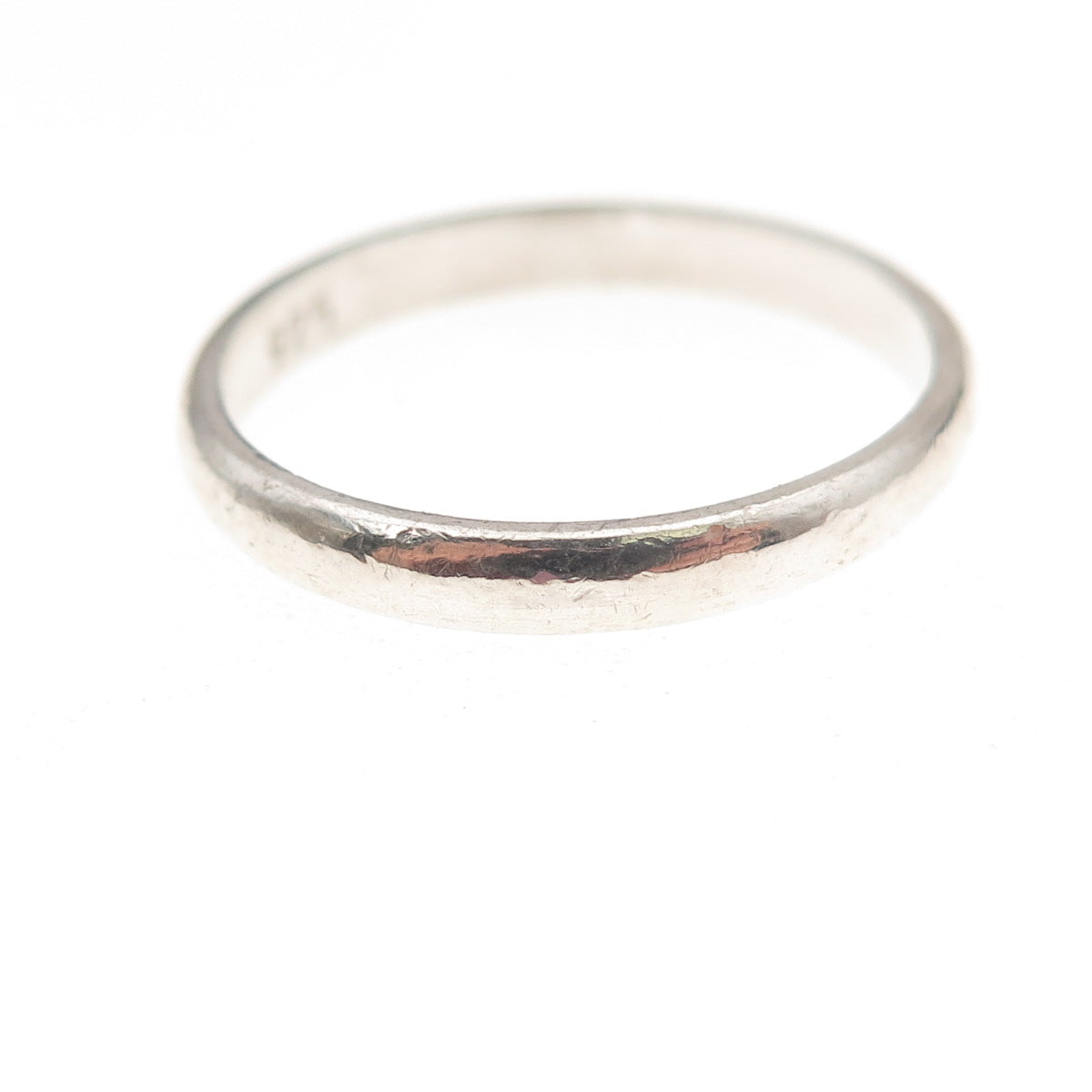 925 Sterling Silver Vintage Classic Wedding Band Ring Size 9