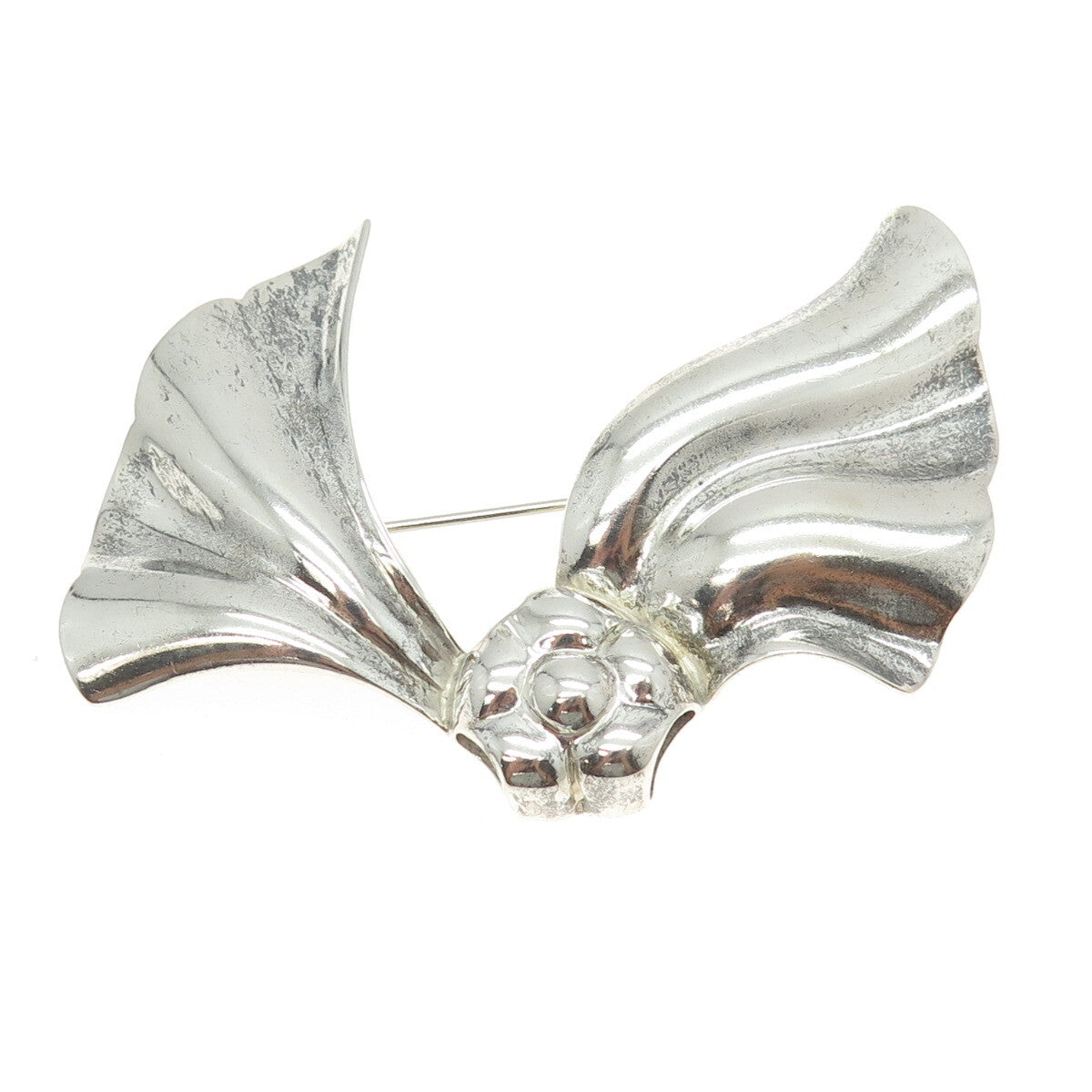 BAYANIHAN 925 Sterling Silver Vintage Floral Pin Brooch