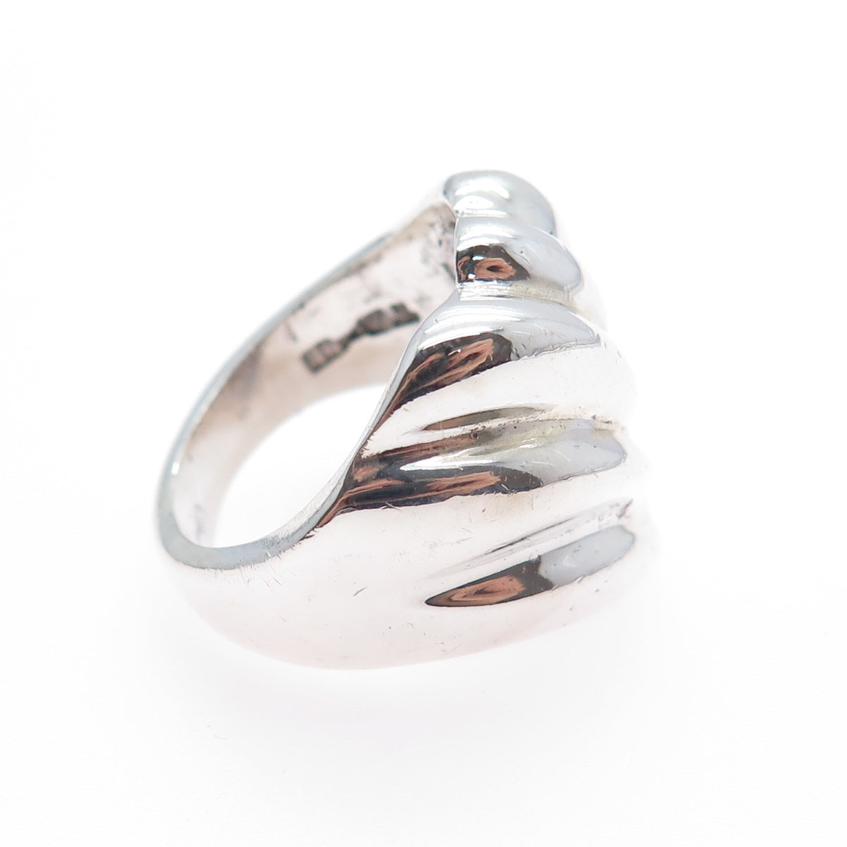 925 Sterling Silver Vintage Mexico Modernist Ring Size 6.25