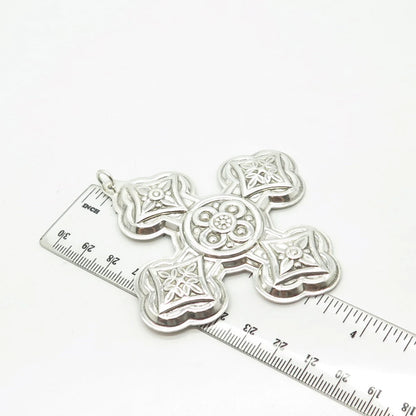 925 Sterling Silver Vintage Reed & Barton 1971 Christmas Cross Ornament