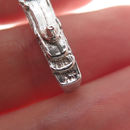 925 Sterling Silver Vintage Chi-Cheemaun Ferry Minimalist Charm Pendant