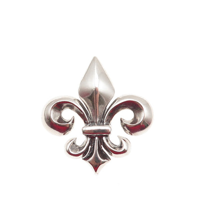 925 Sterling Silver Vintage Fleur de Lis Slide Pendant