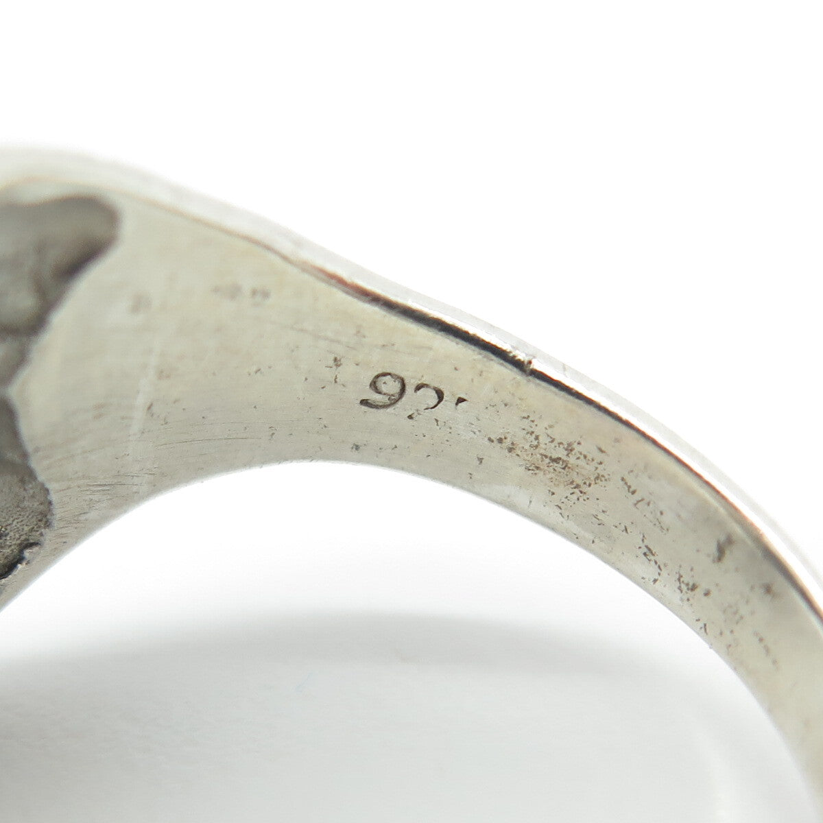 925 Sterling Silver Vintage King Tut Egyptian Pharaoh Ring Size 9.5