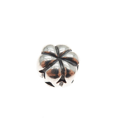 PANDORA 925 Sterling Silver Jack O'Lantern Pumpkin Slide Bead Charm