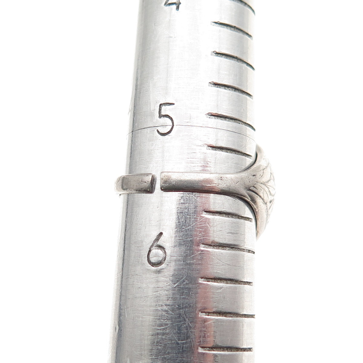 925 Sterling Silver Antique Art Deco St. Teresa Signet Ring Size 5.5 (cut shank)