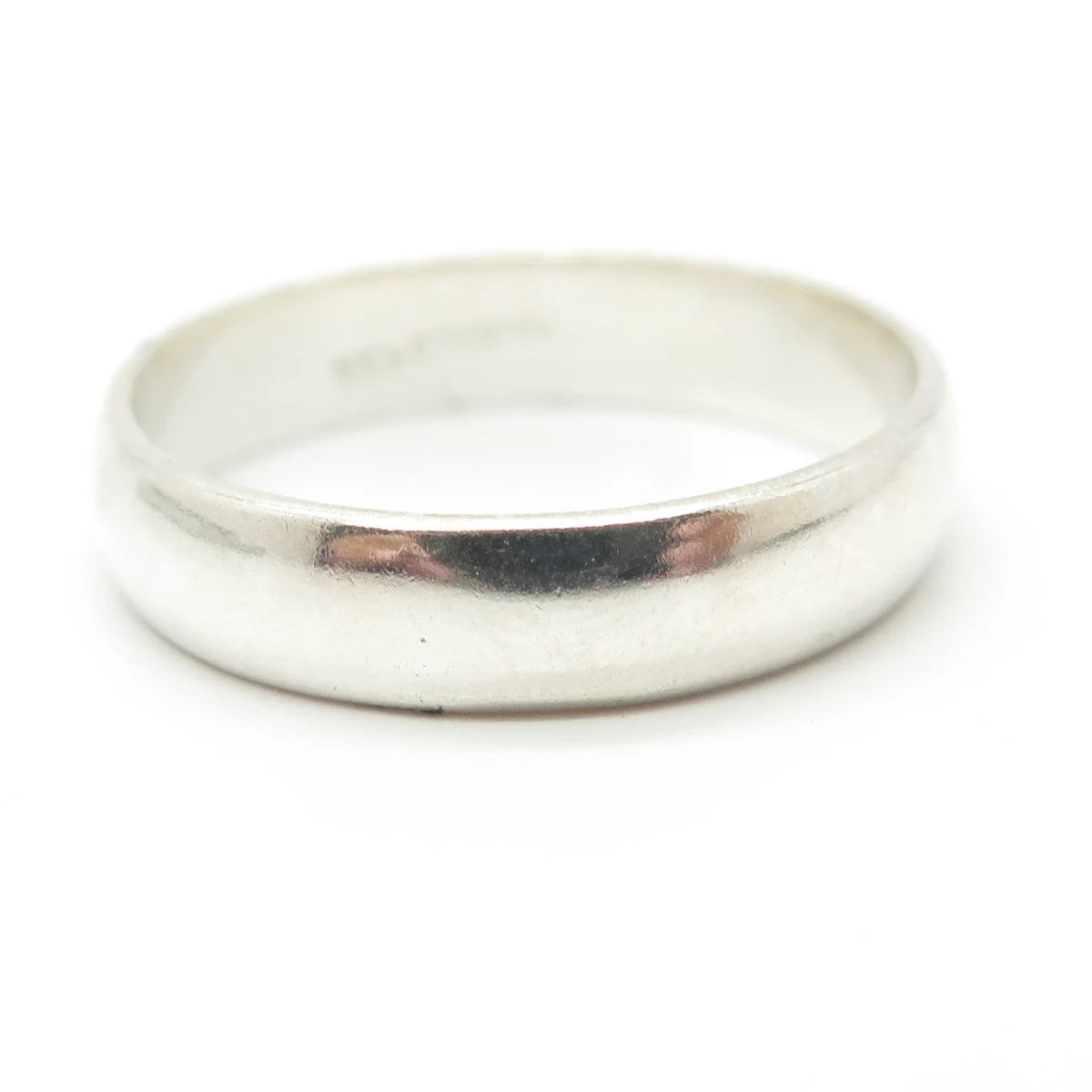 925 Sterling Silver Vintage Mexico Classic Band Ring Size 12.25