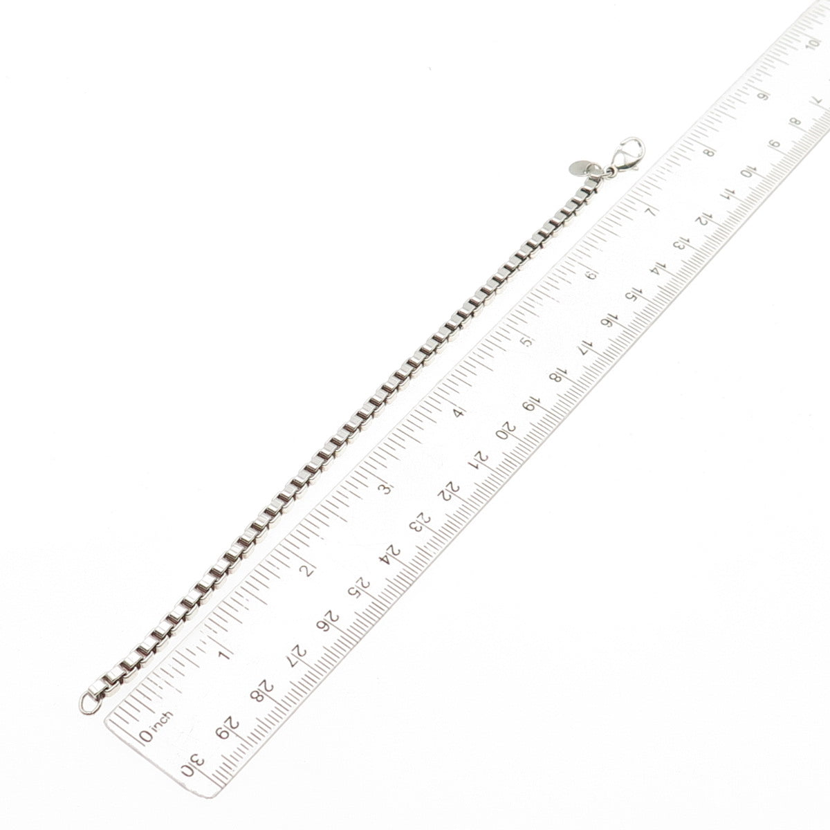 TIFFANY & CO. 925 Sterling Silver Vintage Venetian Link Bracelet 7.25"