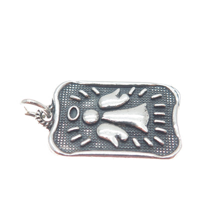 DAWN VERTREES Sterling Vintage Friends Are Kisses Blown to Us by Angels Pendant