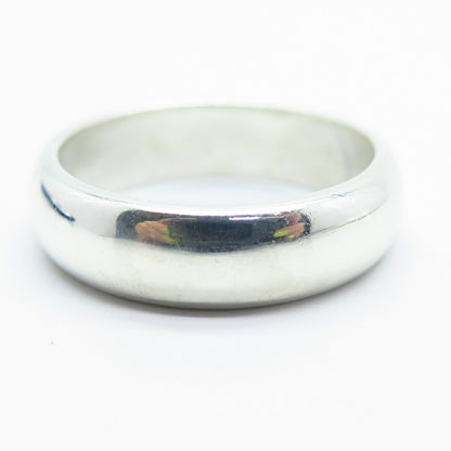 925 Sterling Silver Classic Band Ring Size 10.75