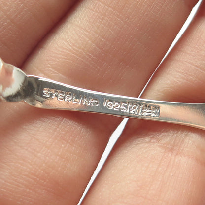 925 Sterling Silver Antique Canada Port Arthur Floral Tea Spoon