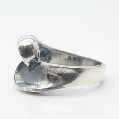 925 Sterling Silver Vintage Bypass Ring Size 6.5