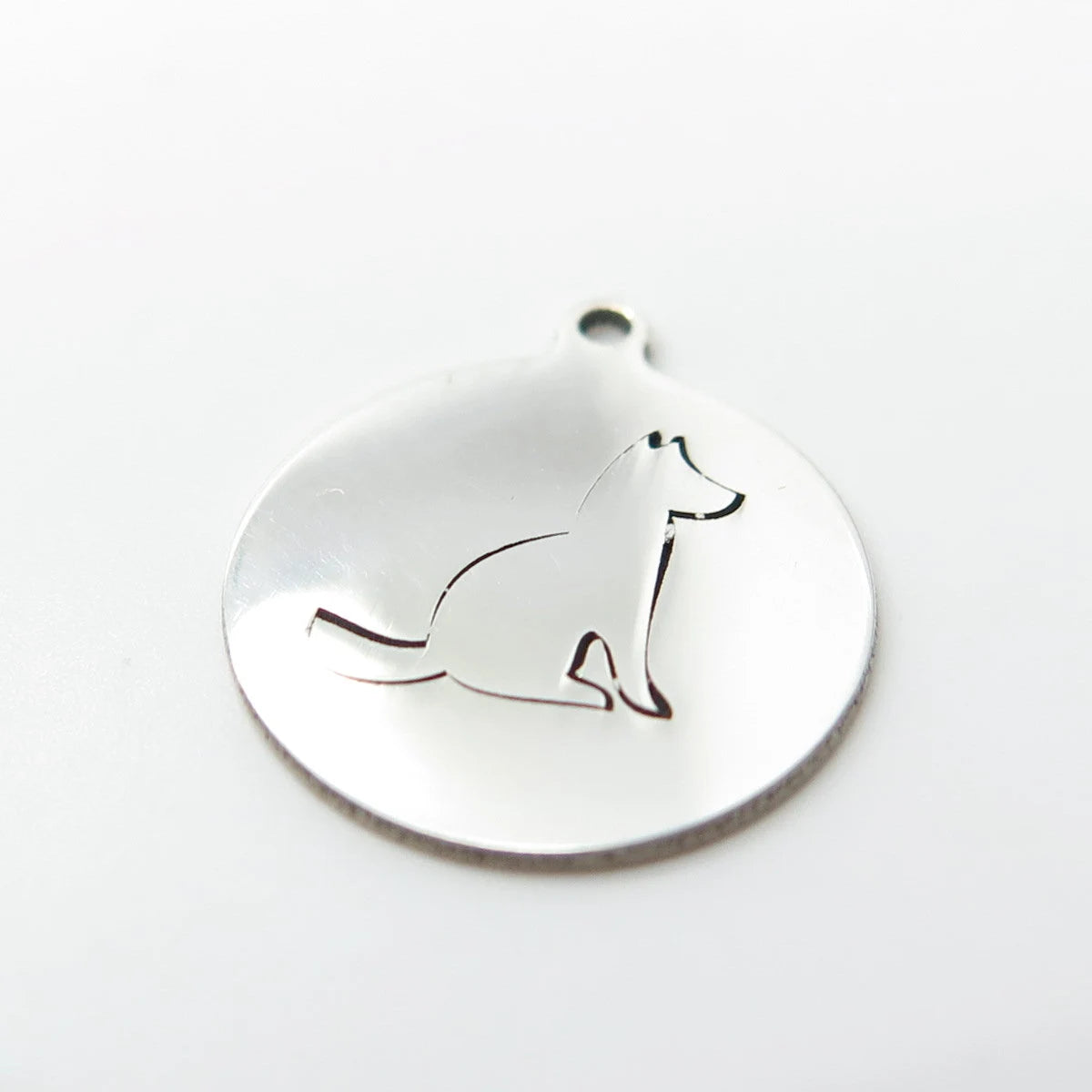 925 Sterling Silver USA Two In Town Dog / Puppy Charm Pendant