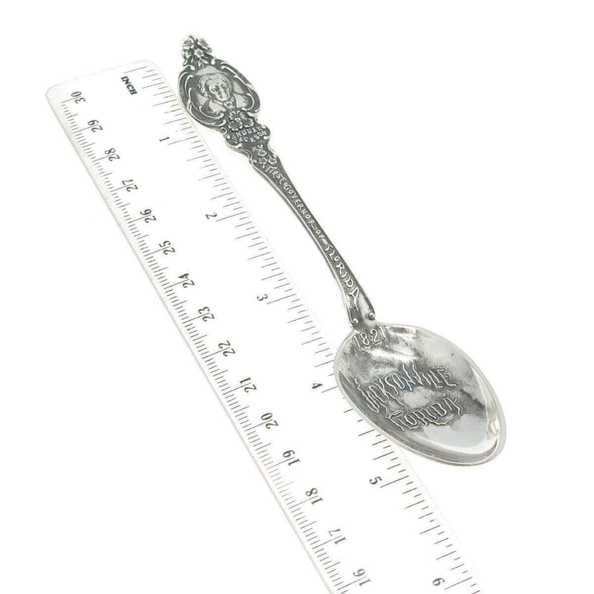 GORHAM 925 Sterling Silver Antique Art Deco Florida States & Cities Coffee Spoon
